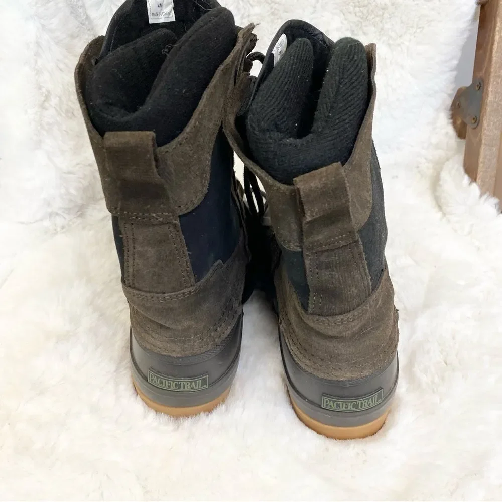 Pacific Trail Eskimo brown waterproof snow hiking lace up boots 4